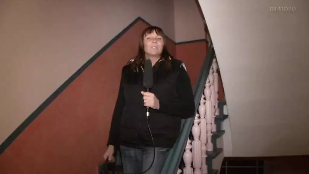 Blonde woman of German origins is interviewed to express the pleasure she is feeling with the cock in her pussy