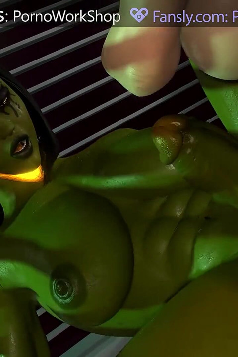 Succubus futanari har analsex och ejakulerar inuti