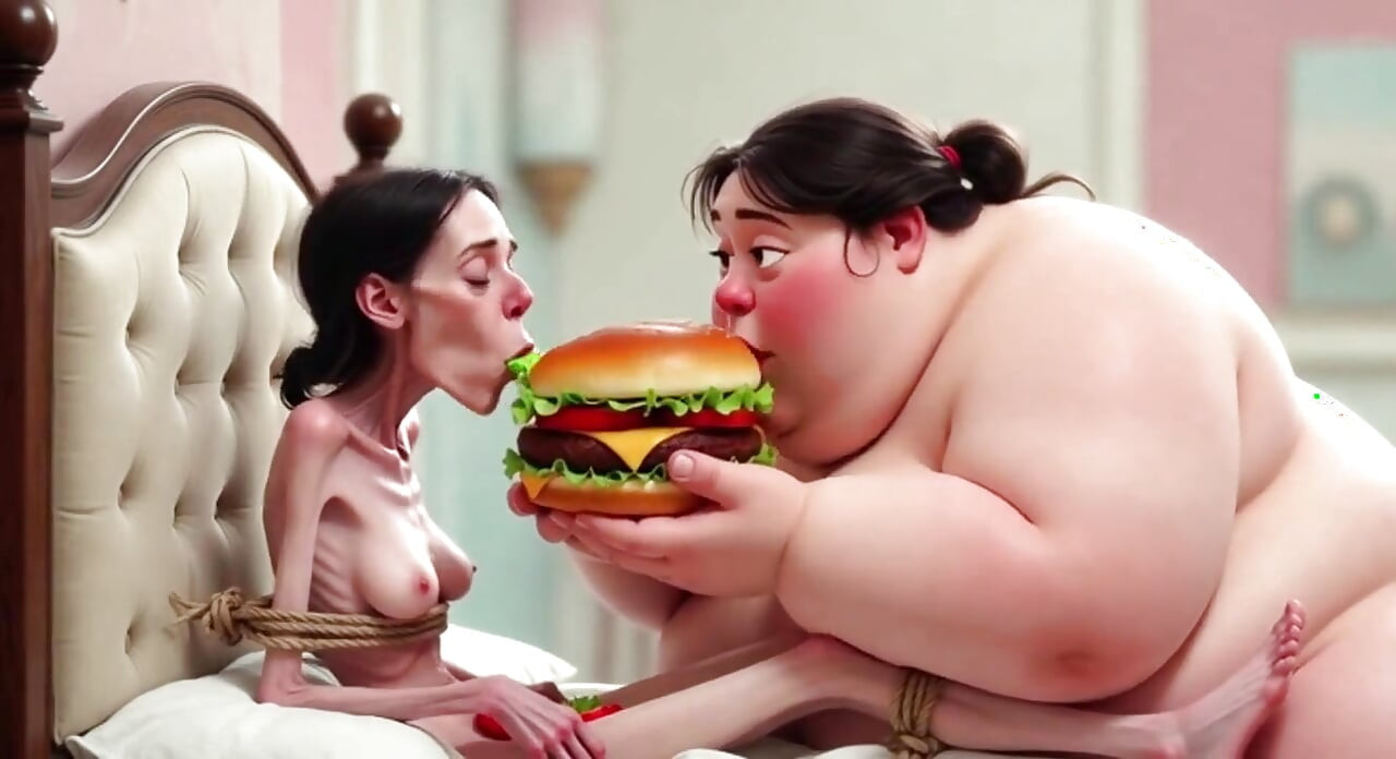 非常瘦的大战 Ssbbw 喂食会议