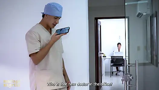 Анатомия Марианы Глава III: Хирург ставит член в моей ванной во время ночной смены - Mariana Martix и Max Betancur