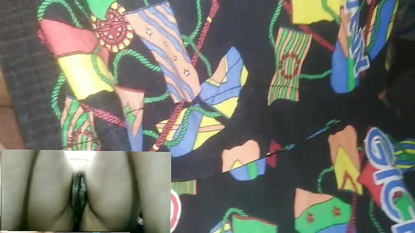Wife Masturbates for Husband on a video call
