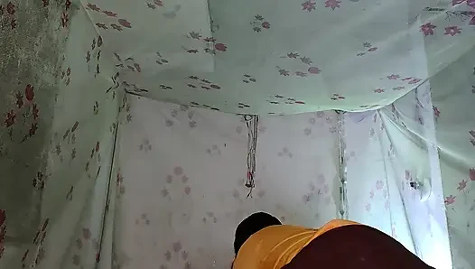 After a long time hard sex with loud moaning with Virgin college girl