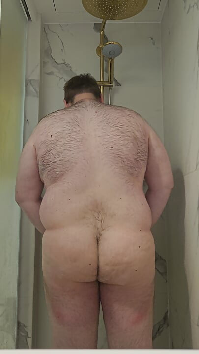 Chub showering in Poland