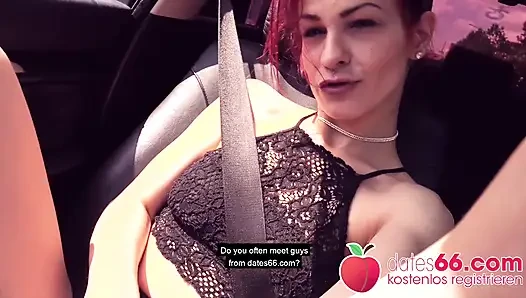 Risky Public Sex with Naughty Red Head Teen