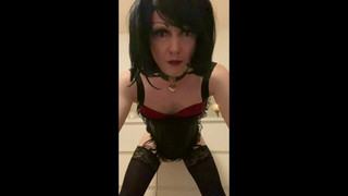 Transvestit Isabell Doggystyle Dildo Vergnügen