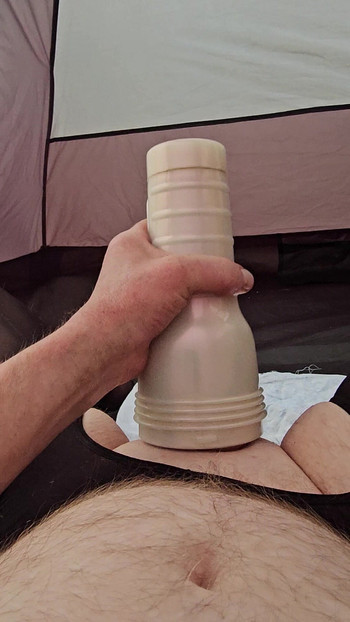 Cumming with fleshlight
