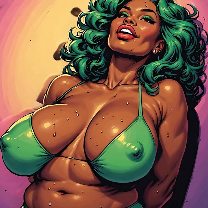 BBW Thick Black Women 3D