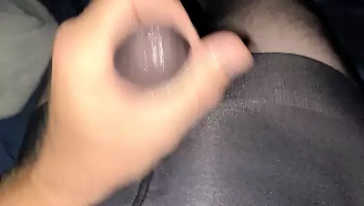 Siyah külotlu çorap boşalması