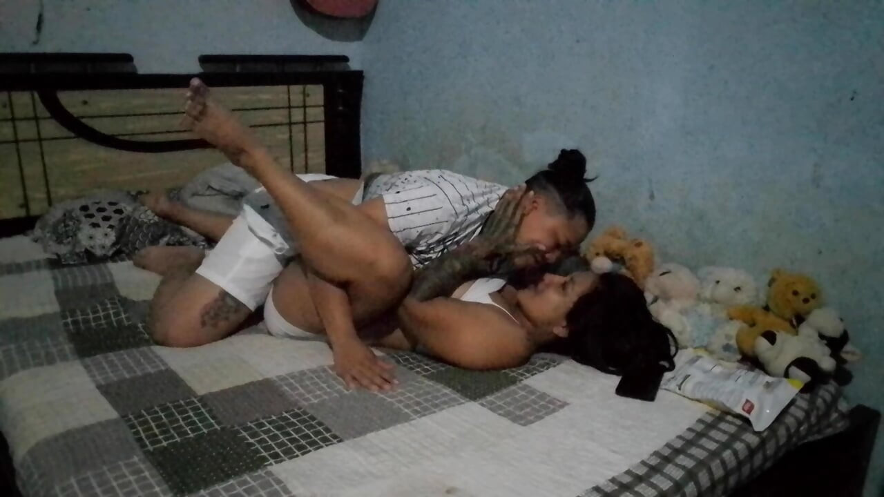 I was surprised by my dear friend while having a hot video call