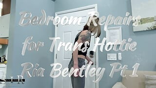 Hot Trans Slut Ria Bentley Gets Help with Some Bedroom Repairs Pt. 1