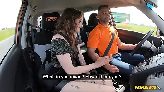 Fake Driving School - Eden Ivy трахается за скидку на ее тест по вождению