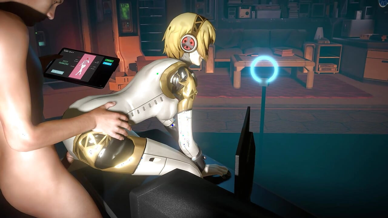 Testing the Sex Features of Aigis - Persona 3 Parody