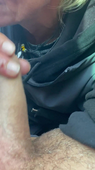 Unfaithful Blowjob in the Car - How Well My Co-worker Sucks Cock