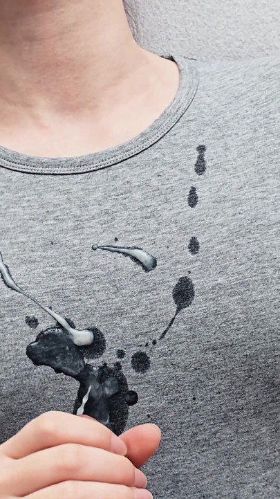 Emotional moment from "Hot Cumshot On My New Gray T-shirt!"