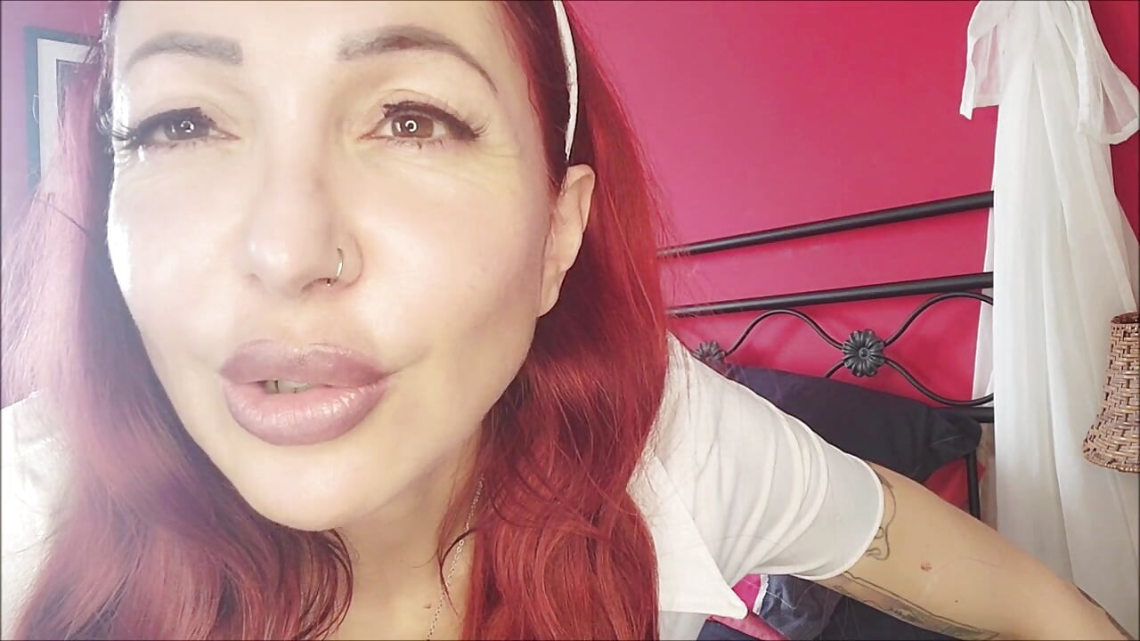 Beautiful abusive and blasphemous nurse