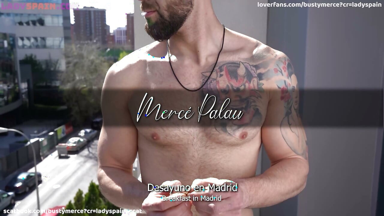 Busty Merce and Axel Garca Having Breakfast Together in Madrid... They Eat Everythin. How Tasty