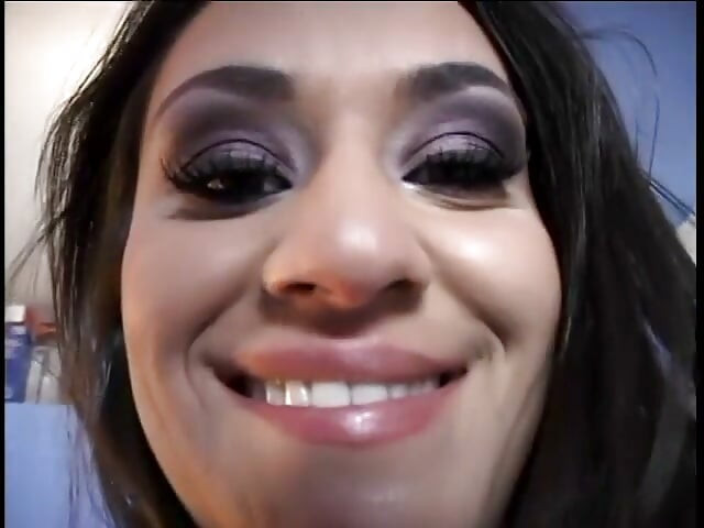 Hot brunette with pierced nipples gets pussy fucked then cum on her ass