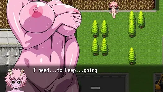 Stripped In Action Mina's Corrupt Ops - Mina Ashido from My Hero Academy Walking Naked
