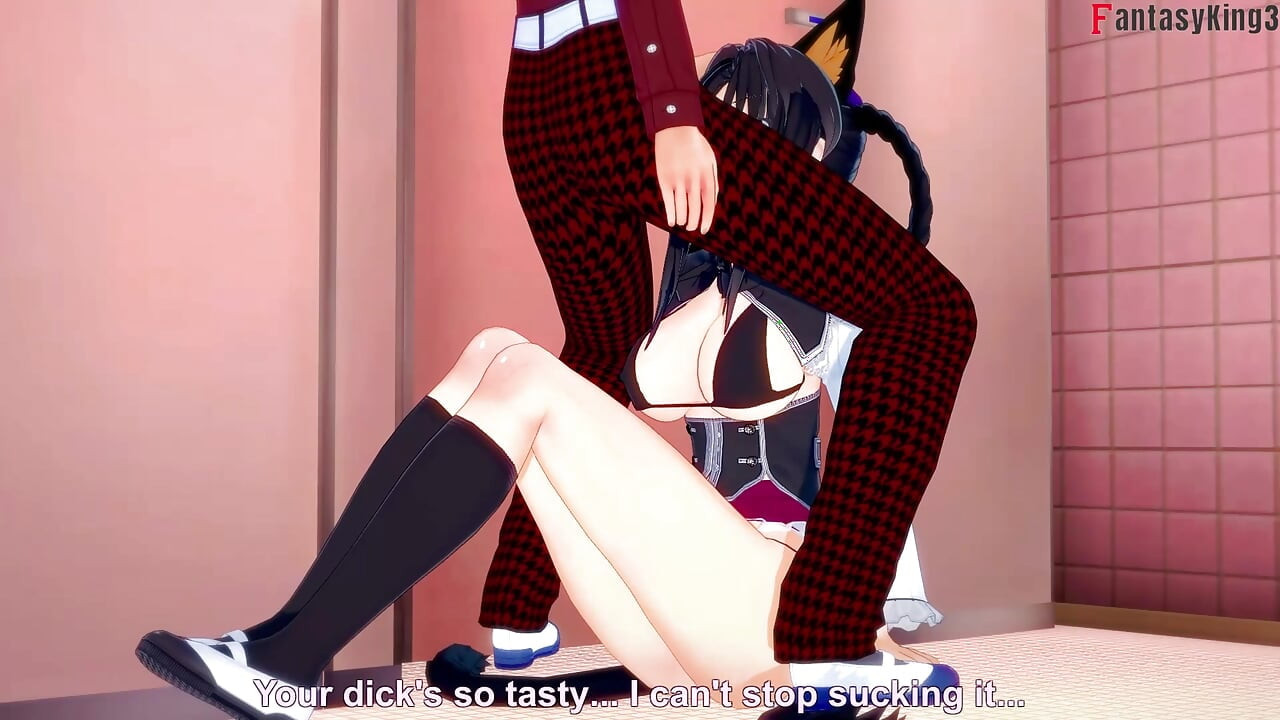 I almost fucked Teacher Rossweisse but ended up residing a bj from Kuroka - DXD NTR Madness