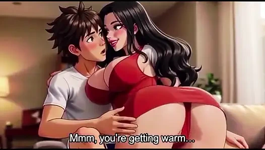 Sexy stepmom seduce her young step son with her big boobs and ass