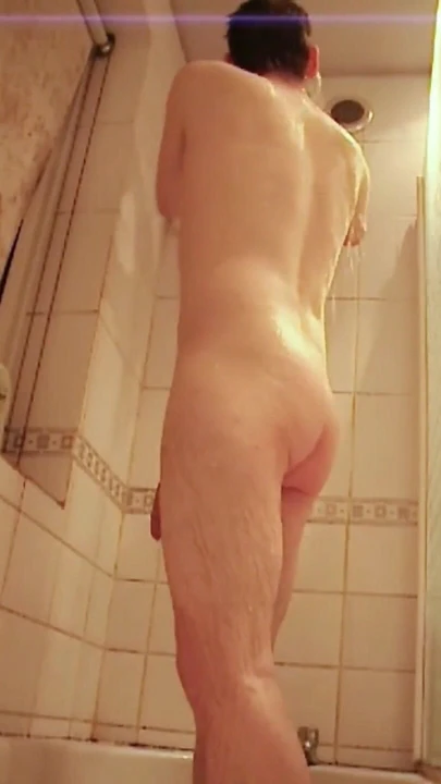 Unforgettable moment from "Showering, feet and dick washing with cumshot"