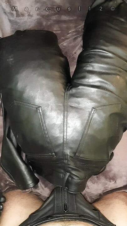 Leather Ass Toy Filled Soo Deep