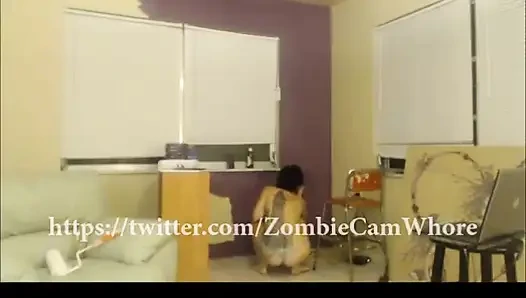 Voyeur oben ohne malen