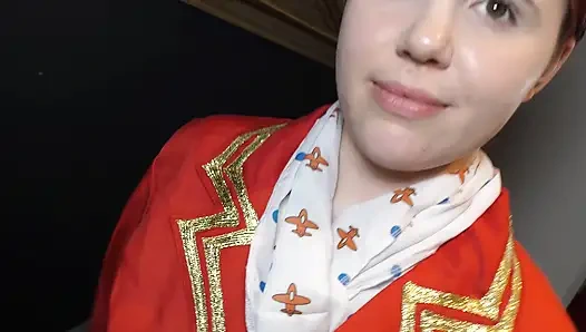 Pramugari inggris pertama kali dientot sama besar pria kulit hitam