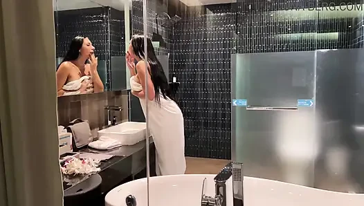 Came to My Hotel Neighbor for Help He Fucked ME HARD and CUMMED ALL OVER MY ASS. Full video.