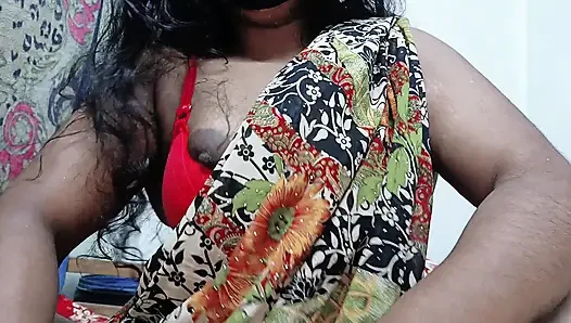Indian Bengali girl squeezed her small breasts and sucked my dick
