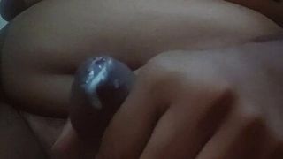Jerking in slow motion and sexy hot cum spill all over
