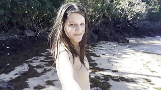 Treffen model Margo von Teese am Strand, Alles endete mit leidenschaftlichem sex im Hintergrund des Meeres