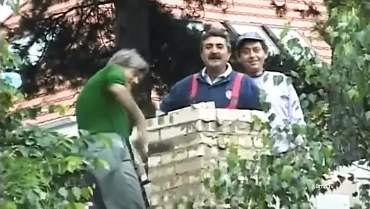 Blonde with a stunning round ass, ass fucked by a big cock