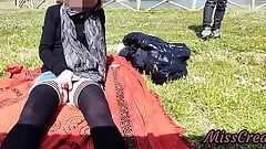 208 Pussy Flash - Stepmom Caught by Stepson at A Park Masturbating in Front of Everyone - Misscreamy