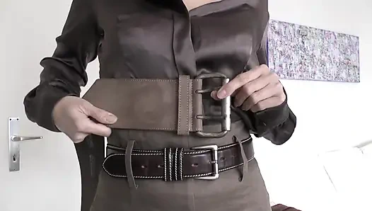 Pas dengan ikat pinggang seksi dengan rok linen, bagian 2, lady victoria valente