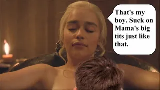 Sucking Emilia Clarke's Big Tits