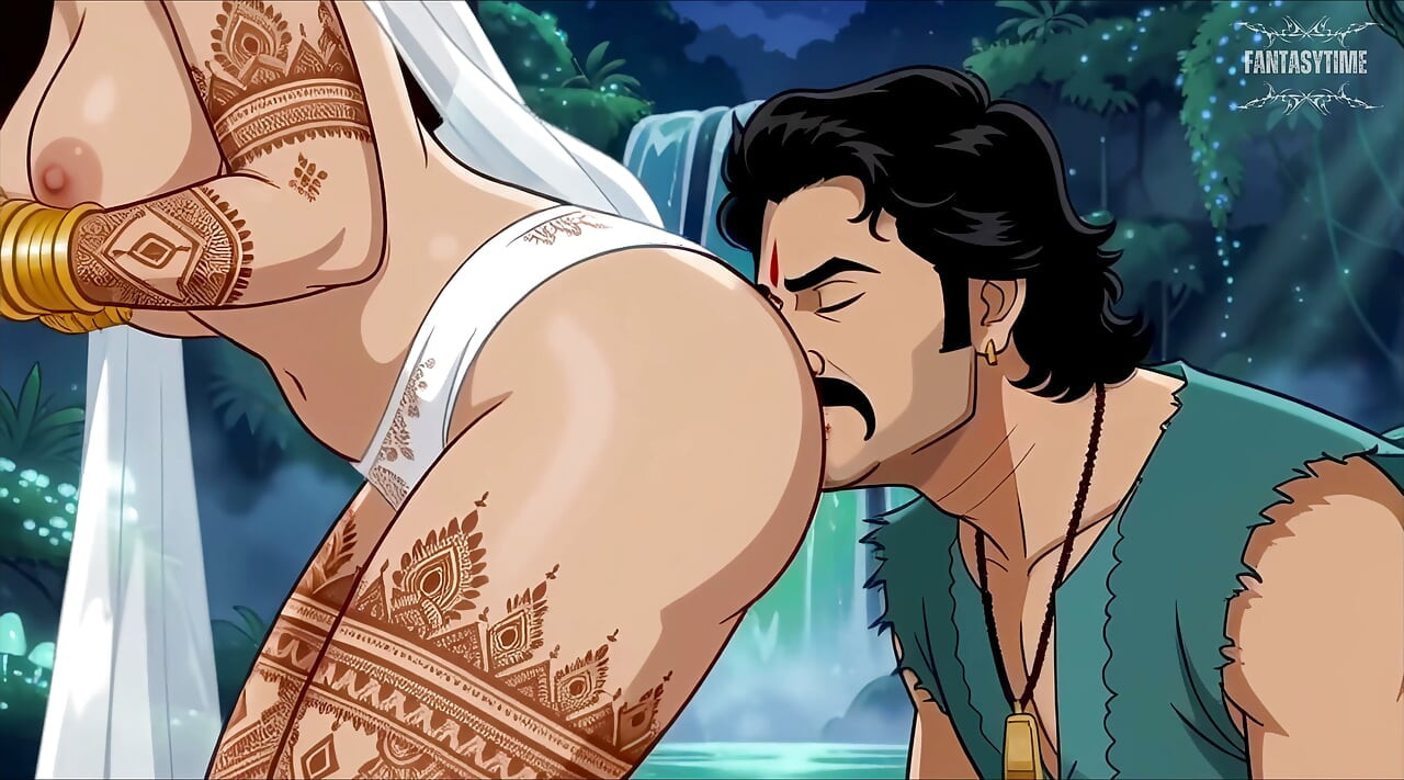 滝で出会ったバフとアヴァンティカ（ディーヴァラ・セックスバージョン）