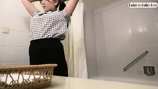 Dance-trained Body Meets a Suggestive Massage, Playful Relief Turning Heads