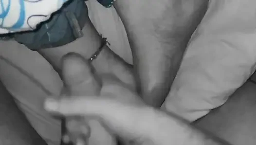 Cum on her feet