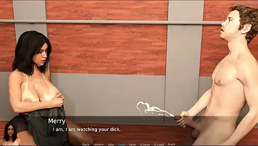 Project heiße ehefrau # 44 - Merry und Ben sind im aufzug stecken geblieben ... Ed sah sich Merry an, während sie duschte