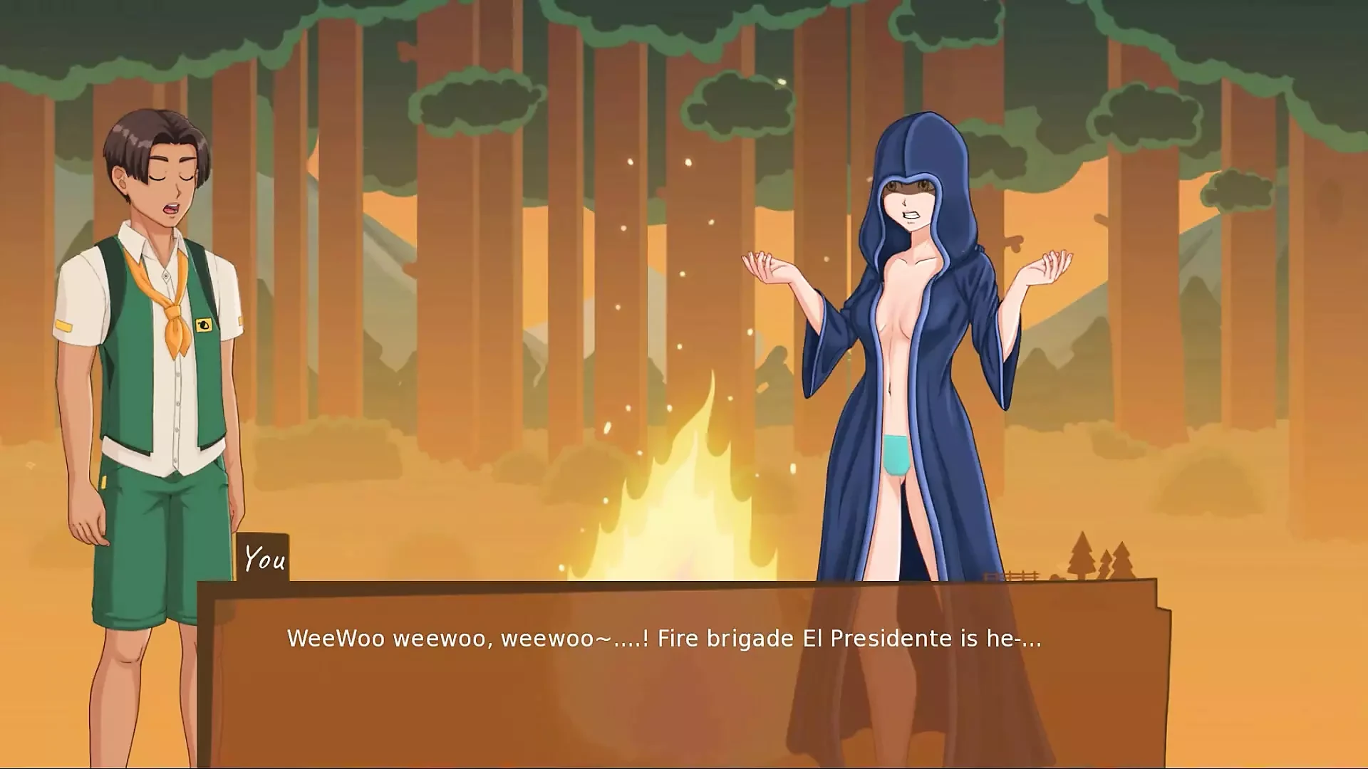 Camp mourning wood - parte 10 - La calda regina in abito di Loveskysanhentai