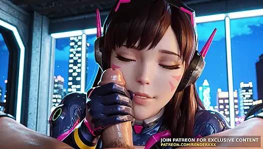 3 boyutlu animasyon : overwatch - dva'nın sansürsüz hentai yarağına ihtiyacı var
