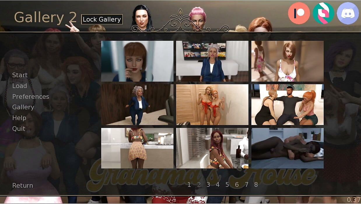 Grandma's House G'sh-- Gameplay - Roleplay - Ebony Girlfriend First Time Sex