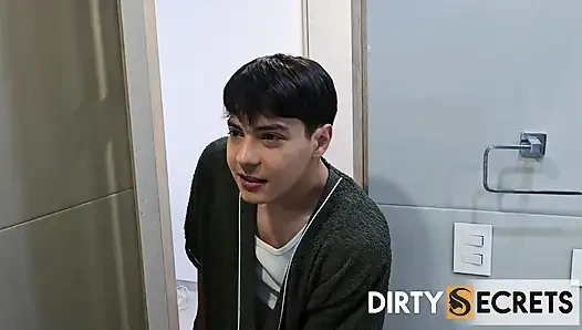 PART 1: MY STEPMOM SECRETLY GIVES ME A BLOWJOB IN THE BATHROOM AFTER HAVING AN ARGUMENT WITH MY STEPDAD.