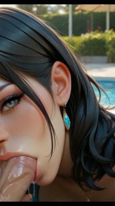 Mary Giving Blowjob In The Pool (PleasureSex16) | Clip 1