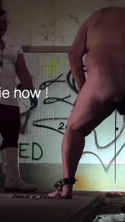 Unforgettable moment from "Dominatrix Mistress April - A Slaves Bath"