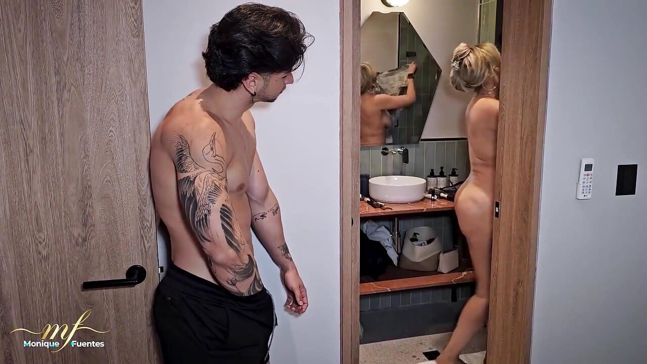 I Arrive Soaked From the Rain but My Stepson Makes Me Even Wetter with His Cum - Monique Fuentes & Zack Whiter