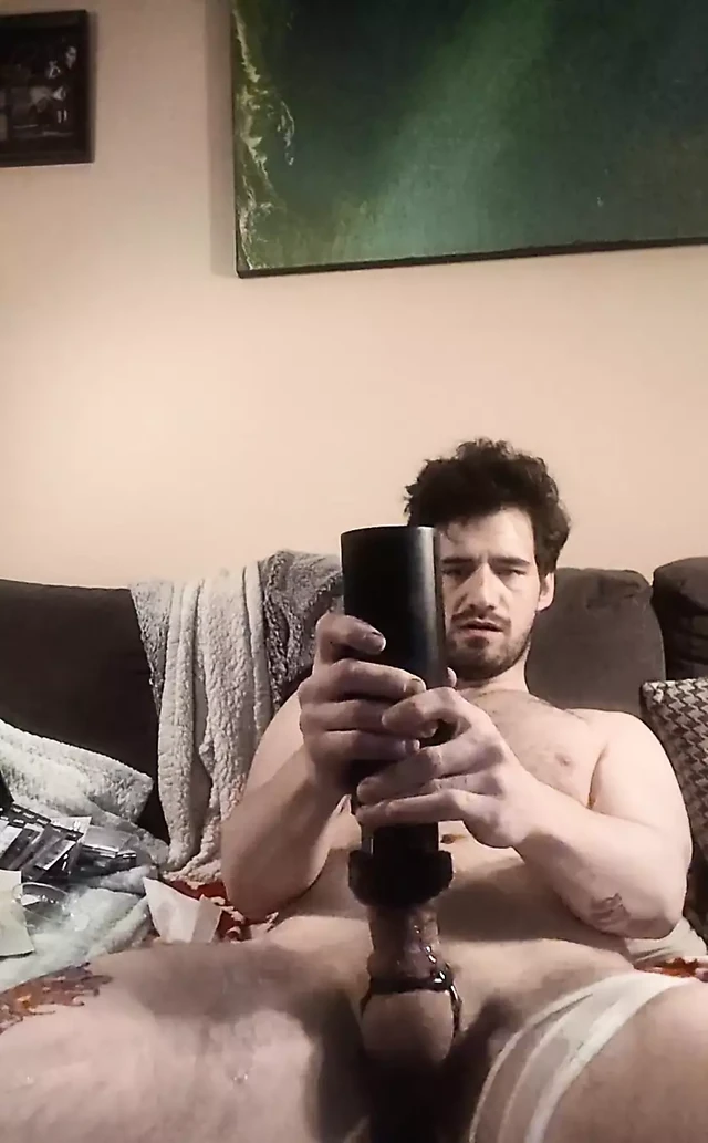 Got a New Thrusting Stroker, Was Pretty Fun and Powerful Cum