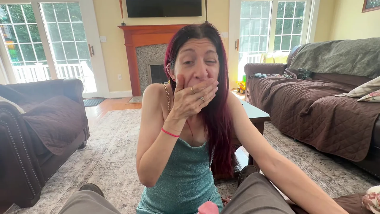 Sucking the cum out