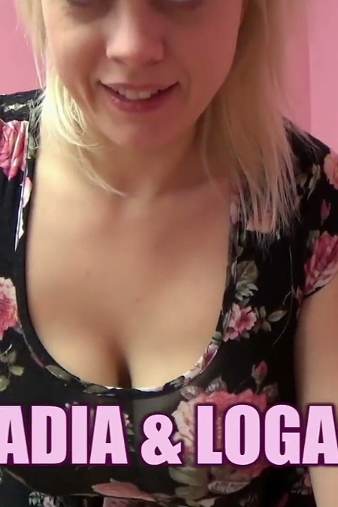 Busty Nadia goes down on Logan's dick
